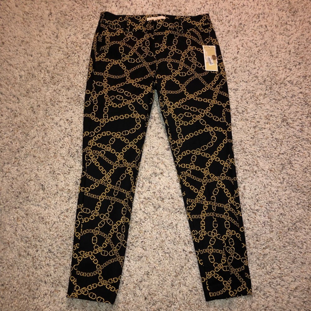 NWT Michael Kors Black and Gold Dress Pants